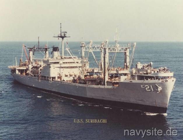 US Naval Ship USS SURIBACHI AE 21 USN Navy Photo Print 
