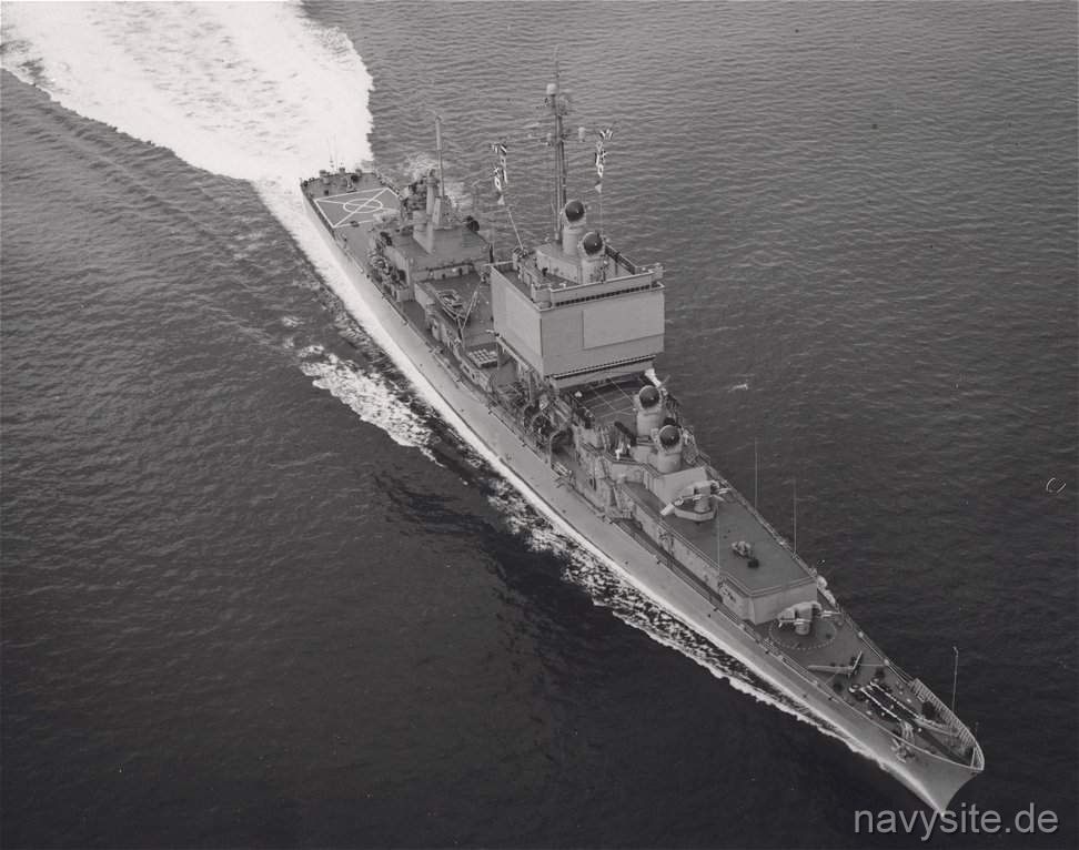 USS LONGBEACH 8X10 PHOTO CGN-9 NAVY USA MILITARY NUCLEAR GUIDED MISSILE CRUISER 