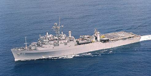 US Navy USS Mount Vernon LSD 39 Laser Plaque
